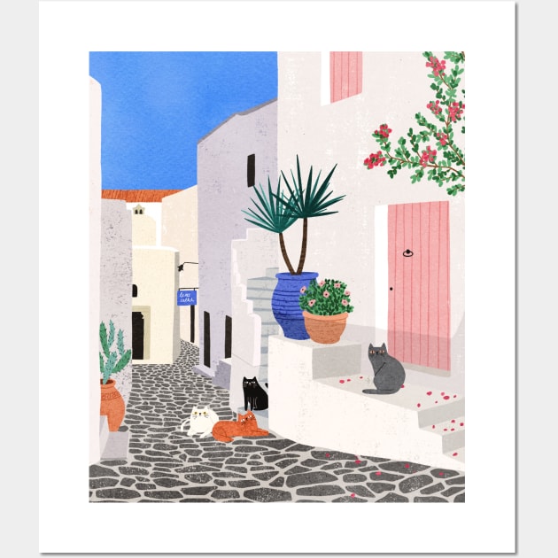 Greek Island Wall Art by Tania Garcia